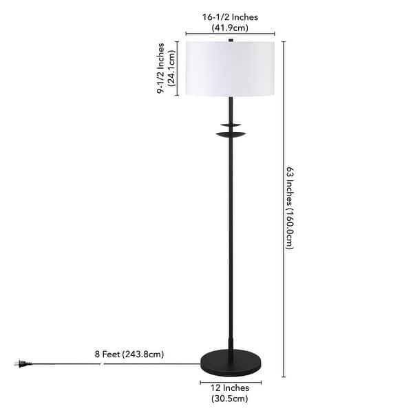 Avery 63" Tall Floor Lamp with Fabric Shade Bed Bath & Beyond 36541007
